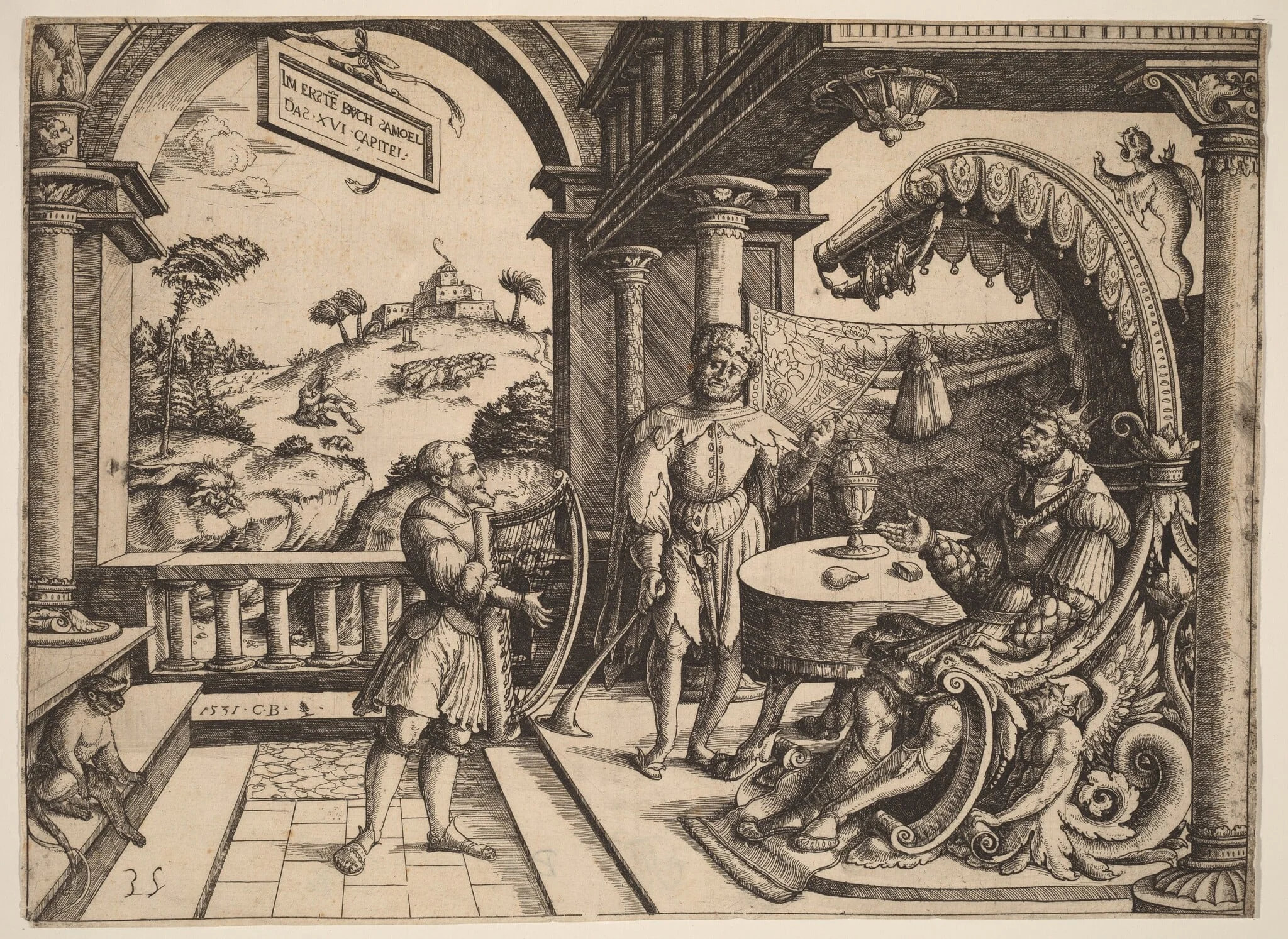 David Playing the Harp before Saul