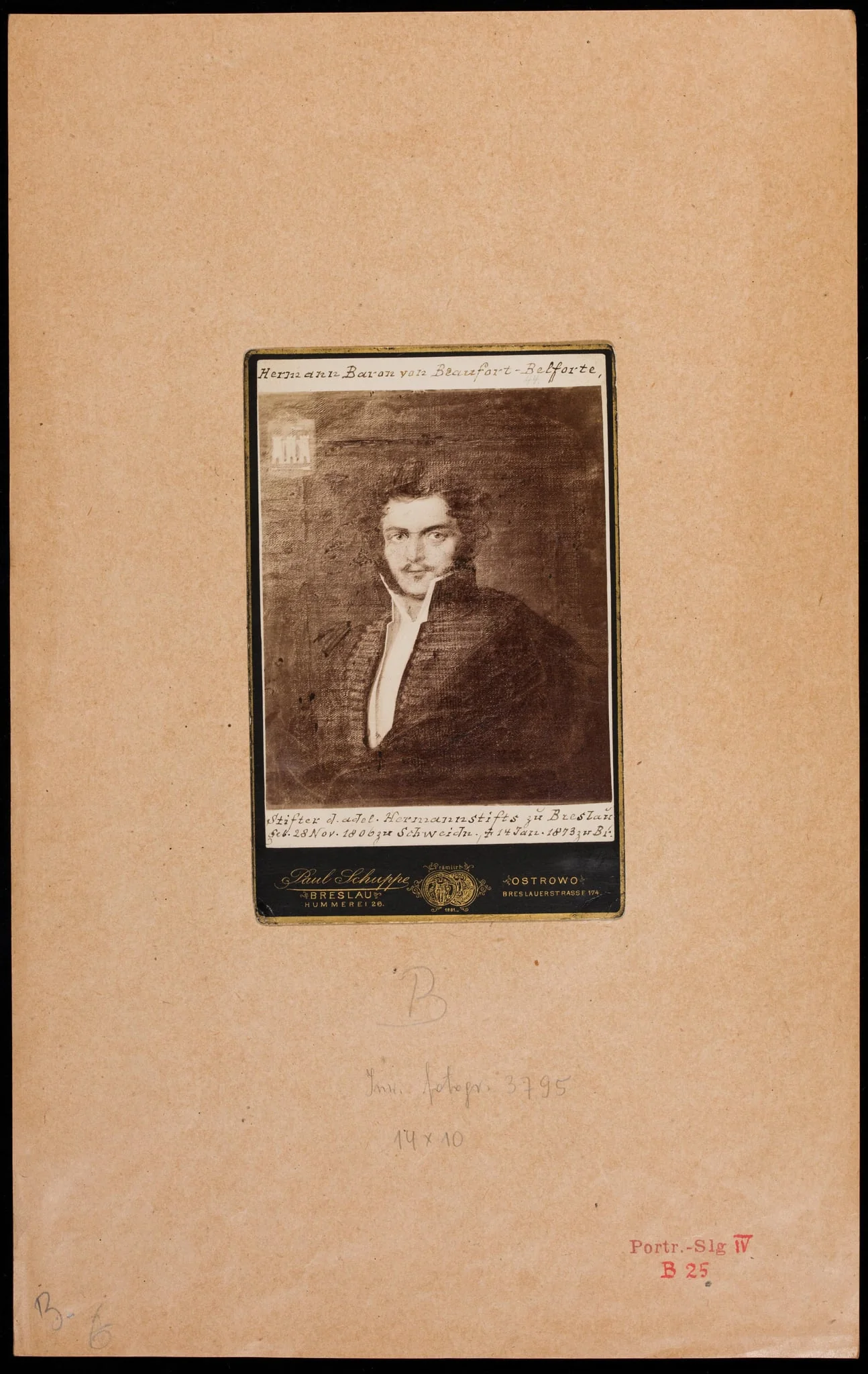 Beaufort-Belforte, Hermann, by Paul (ca 1870). Fig. Schuppe, 1899