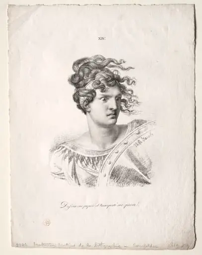 L'art de la lithographie: Head of an Amazon