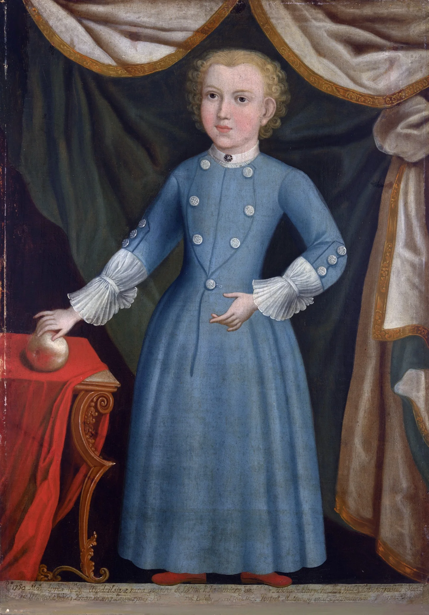 Portrait of Kazimierz Zawisza (1750 – ?), by Unknown, oil, 1754