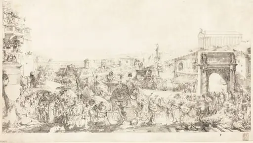 Triomphe de Pompee dans Rome