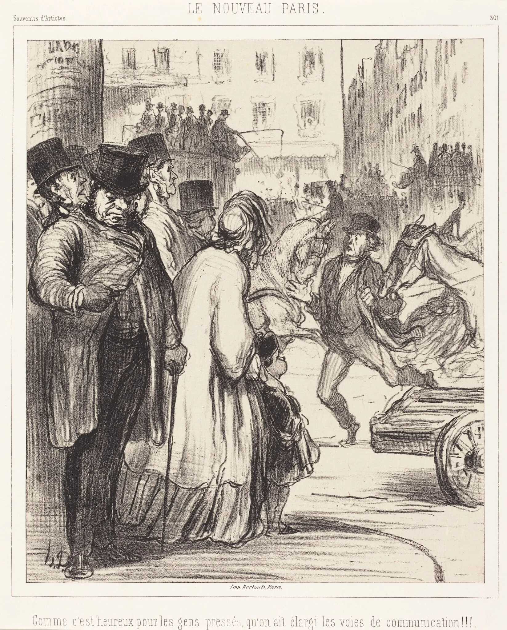 Le Nouveau Paris, by Honoré Daumier, ink, 1862