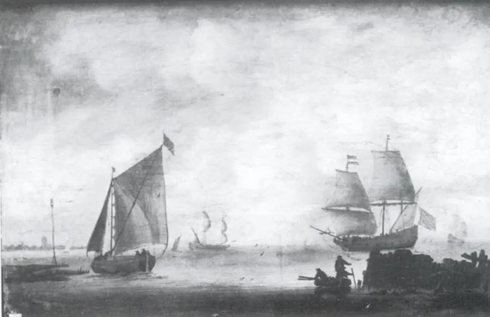 Sailing-ships in the Mouth of a River