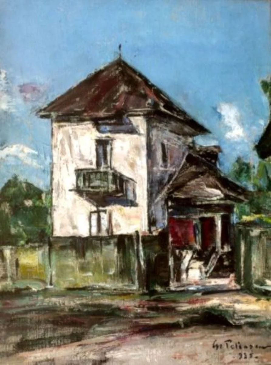Peisaj cu case
