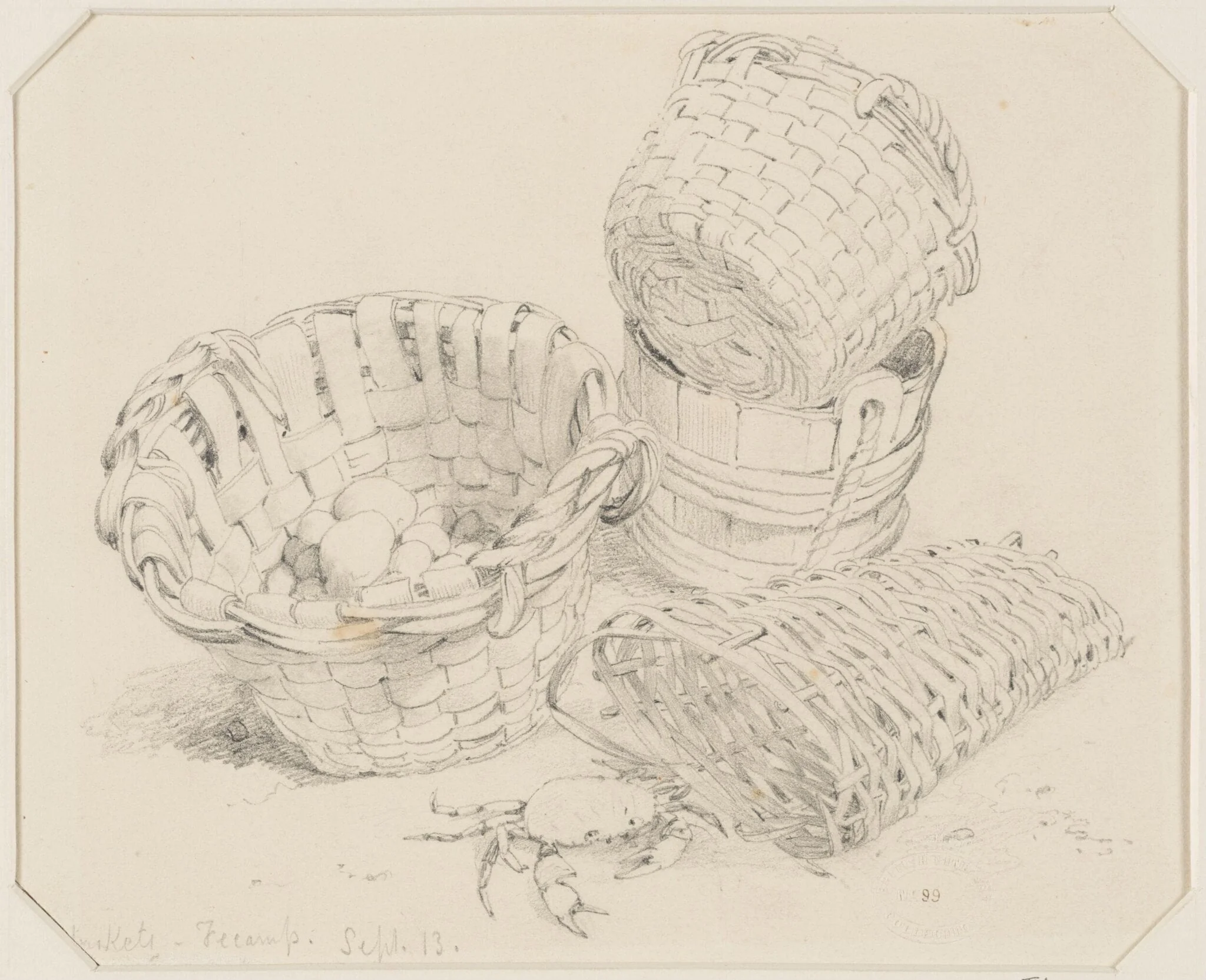 Baskets, by Edward William Cooke, 1833