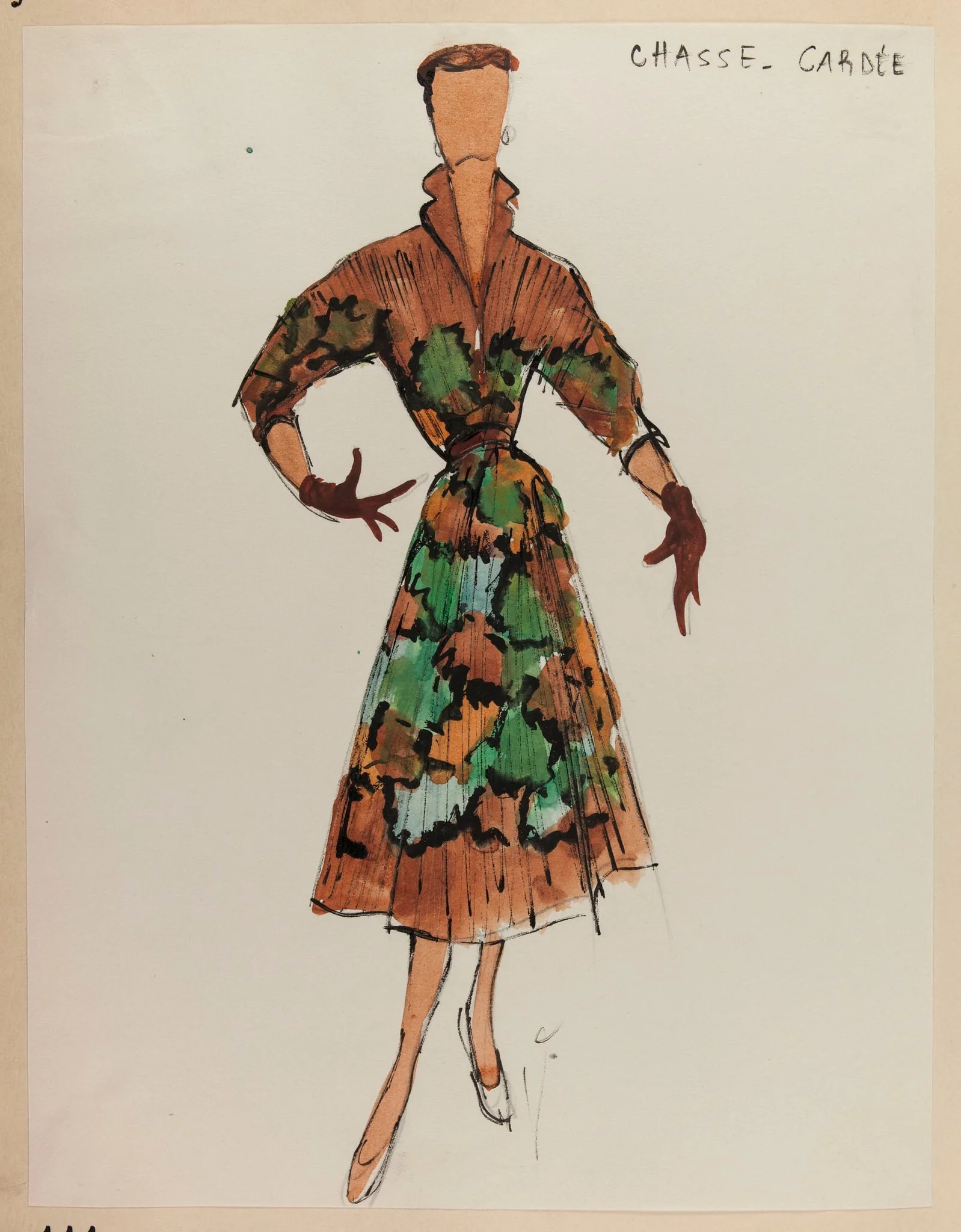 Chasse-gardée, by Carven, 1952
