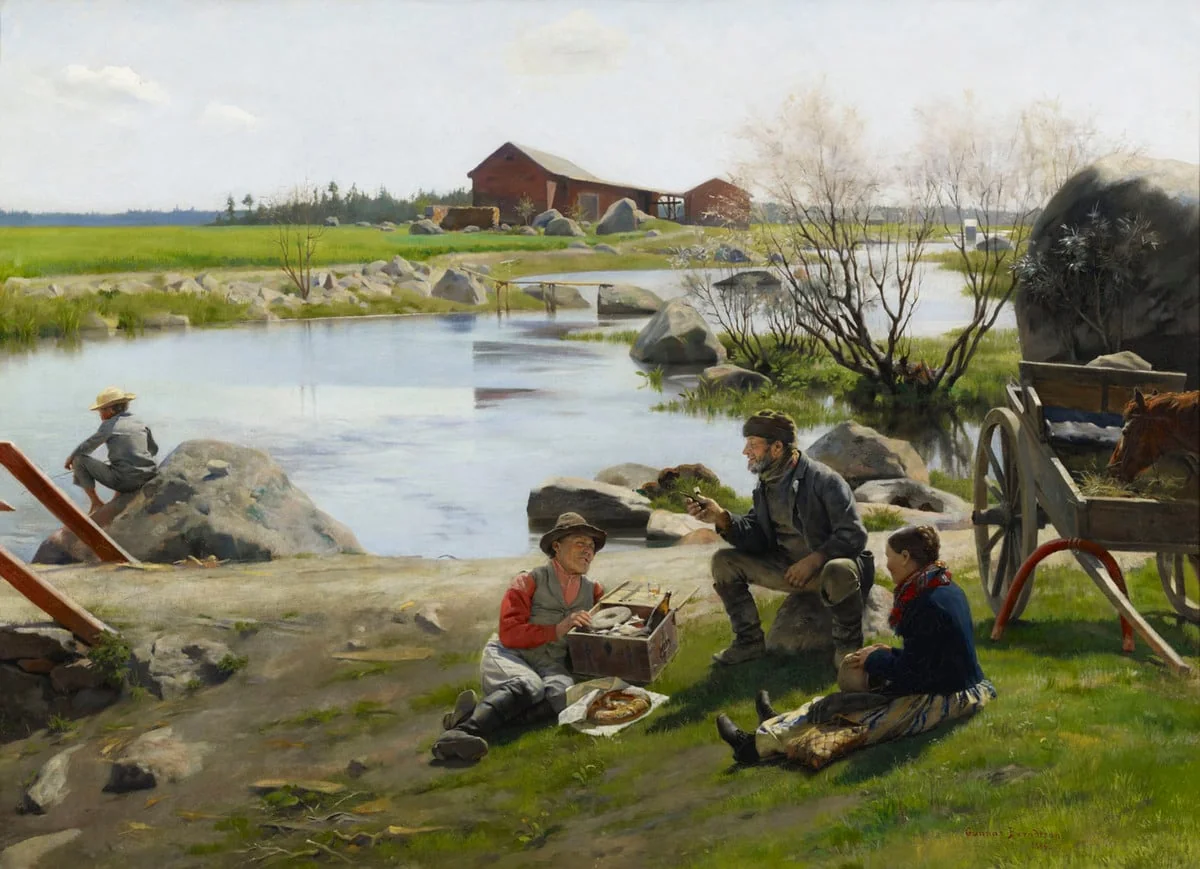Levähdys markkinamatkalla, by Gunnar Berndtson, unspecified