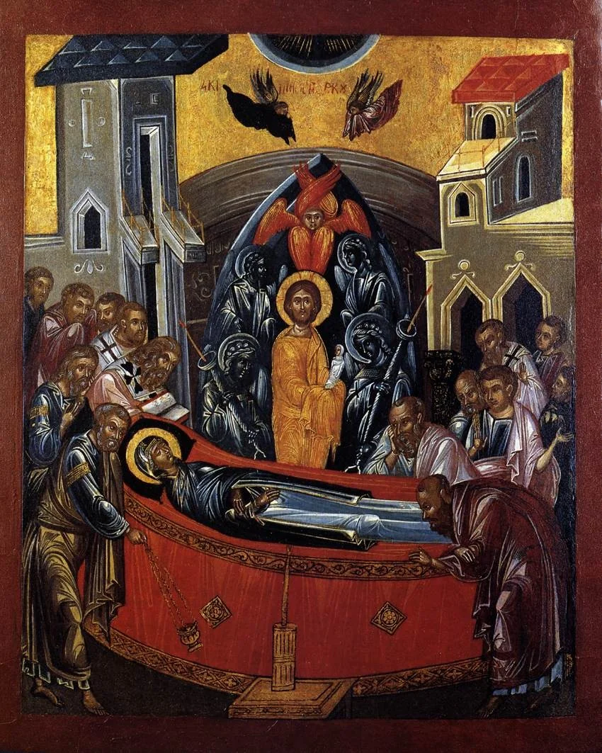 The Dormition of the Mother of God, by Unknown, unspecified, 1596