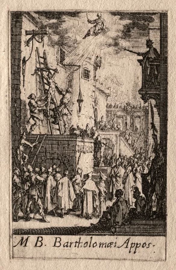 The Martyrdom of the Apostles:  St. Bartholomew, by Jacques Callot, 1632