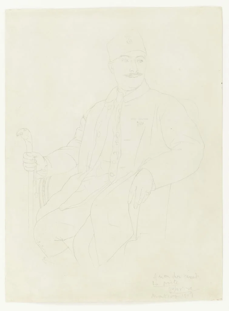 Untitled, by Pablo Picasso, graphite, 1918