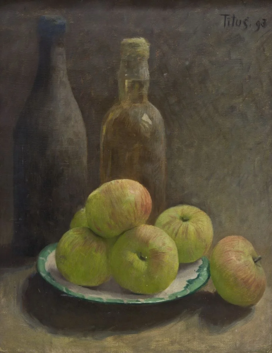 Natură moartă, by Titus Alexandrescu, unspecified, 1893
