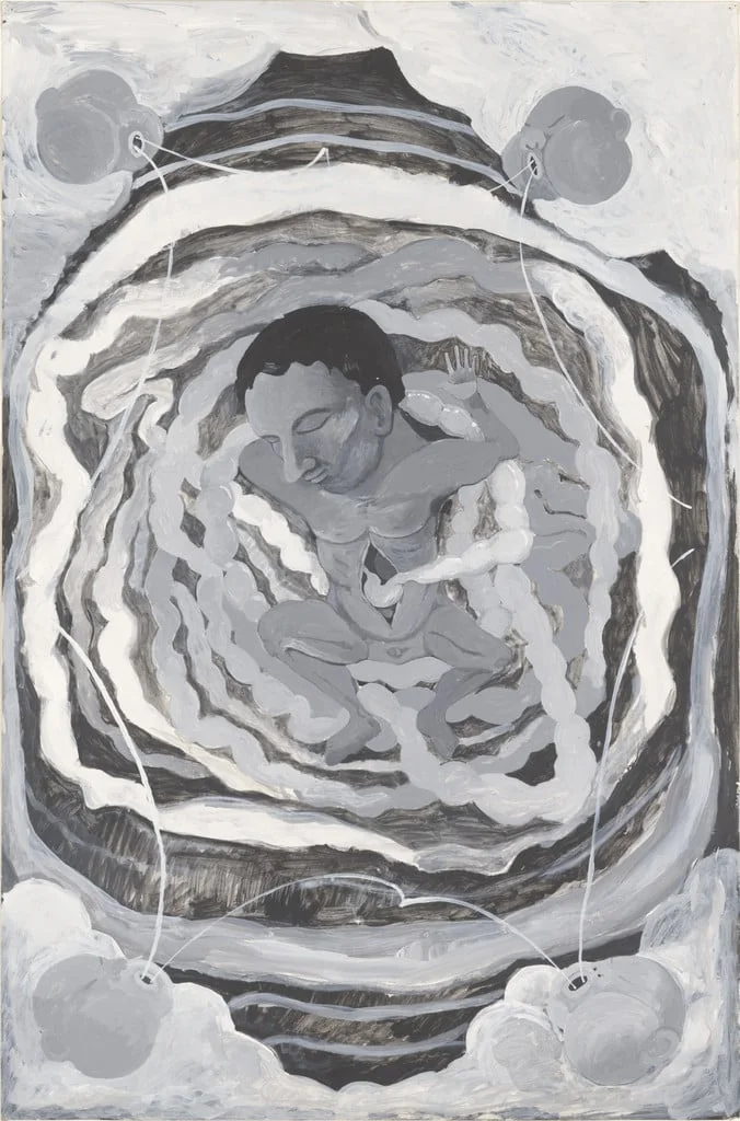 Untitled, by Mike Kelley, acrylic, 1982