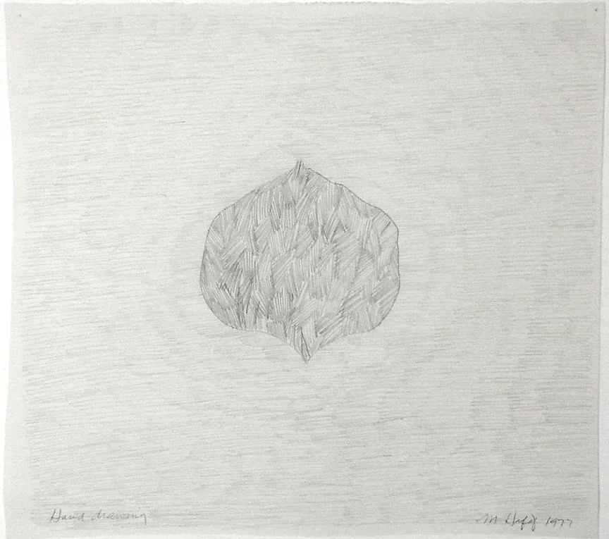 Untitled, by Marcia Hafif, graphite, 1977