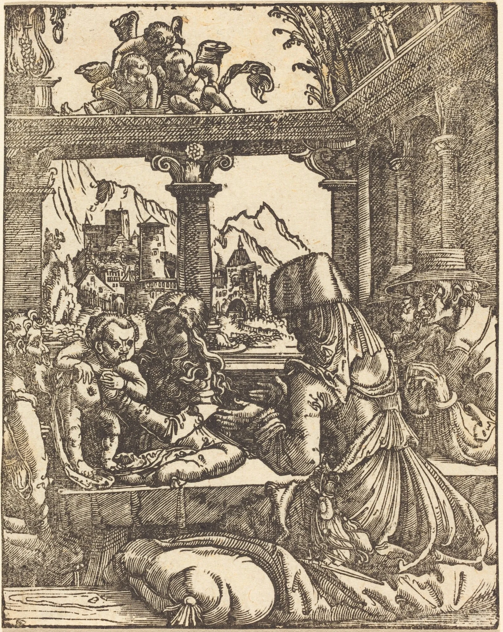 The Holy Kinship, by Albrecht Altdorfer, ink, 1520
