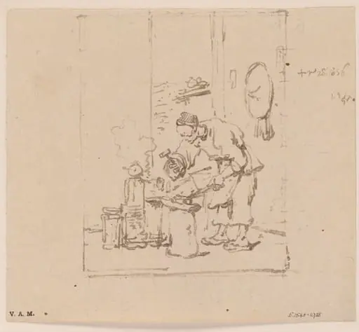 A Chinese blacksmith at work