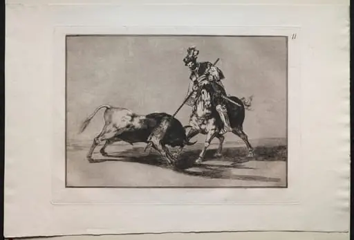 Bullfights:  El Cid Campeador Spearing Another Bull