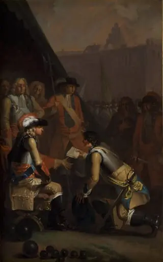 Magnus Stenbock Surrenders the Fortress of Tønningen to Frederik IV in 1714