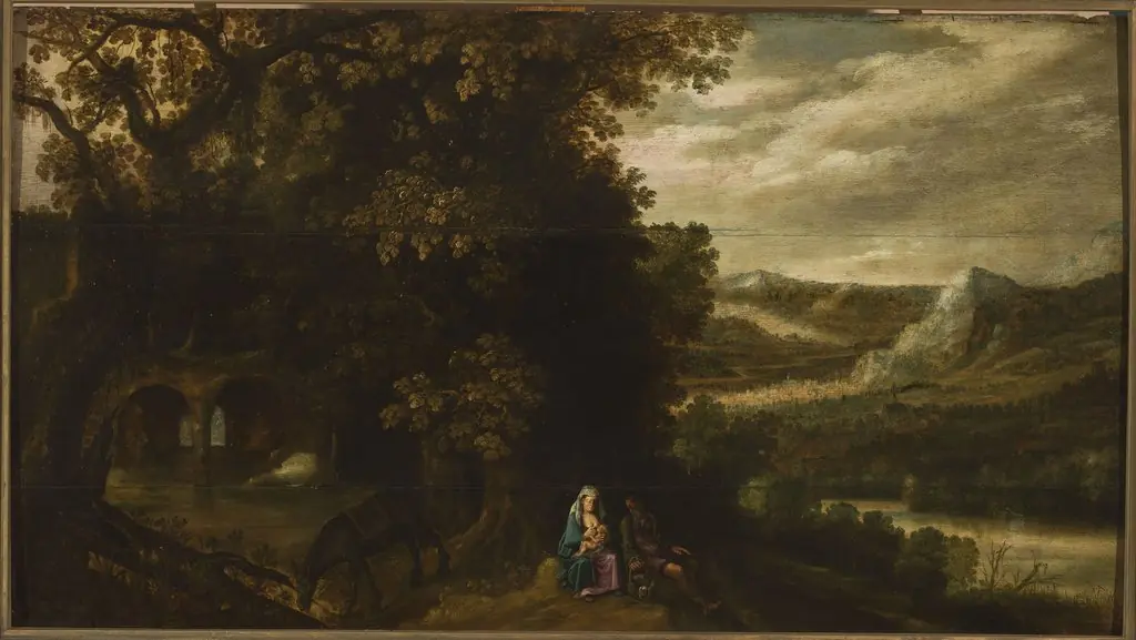 Rest during the flight to Egypt