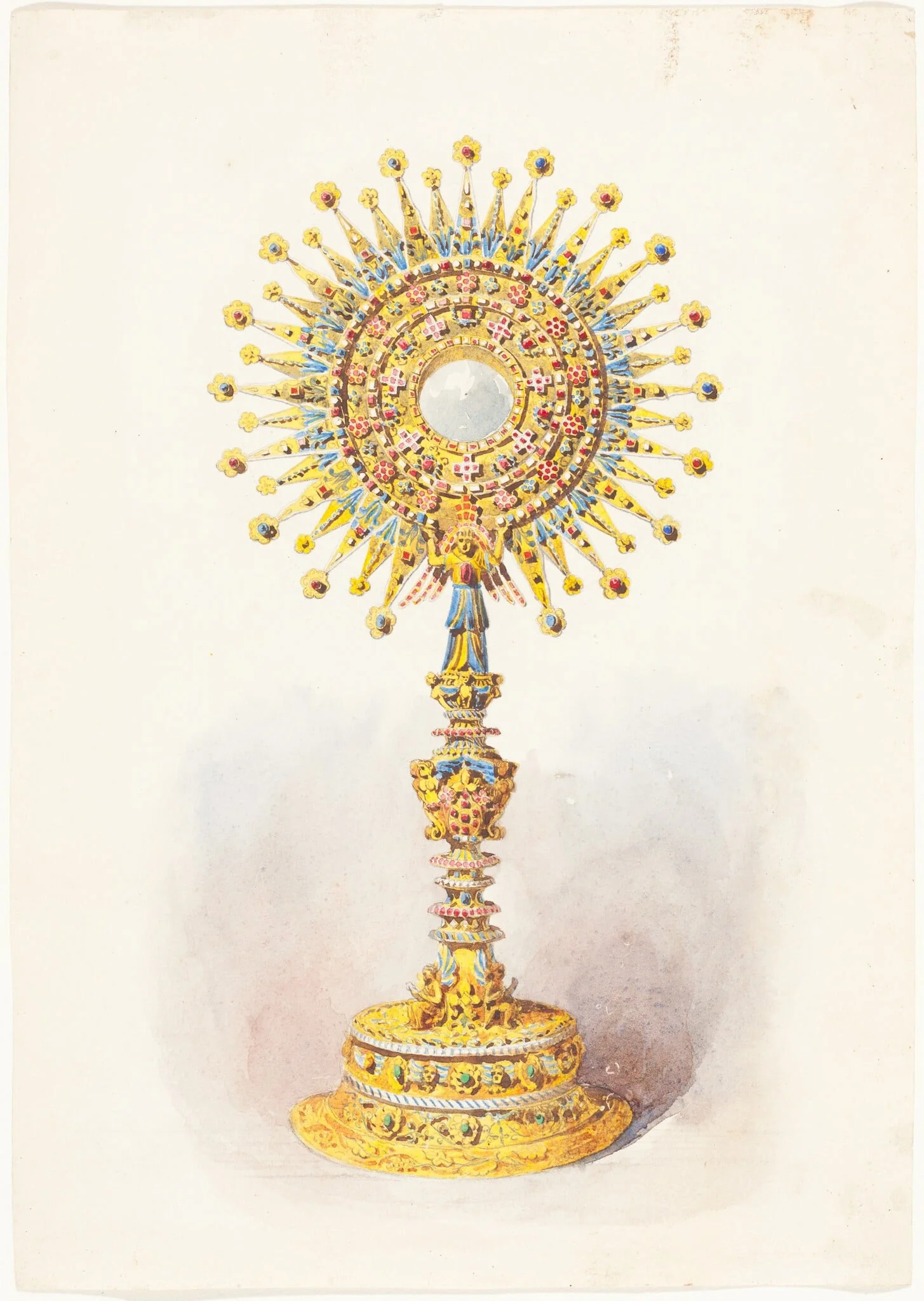 A Monstrance, by British 19th Century, graphite, 1860
