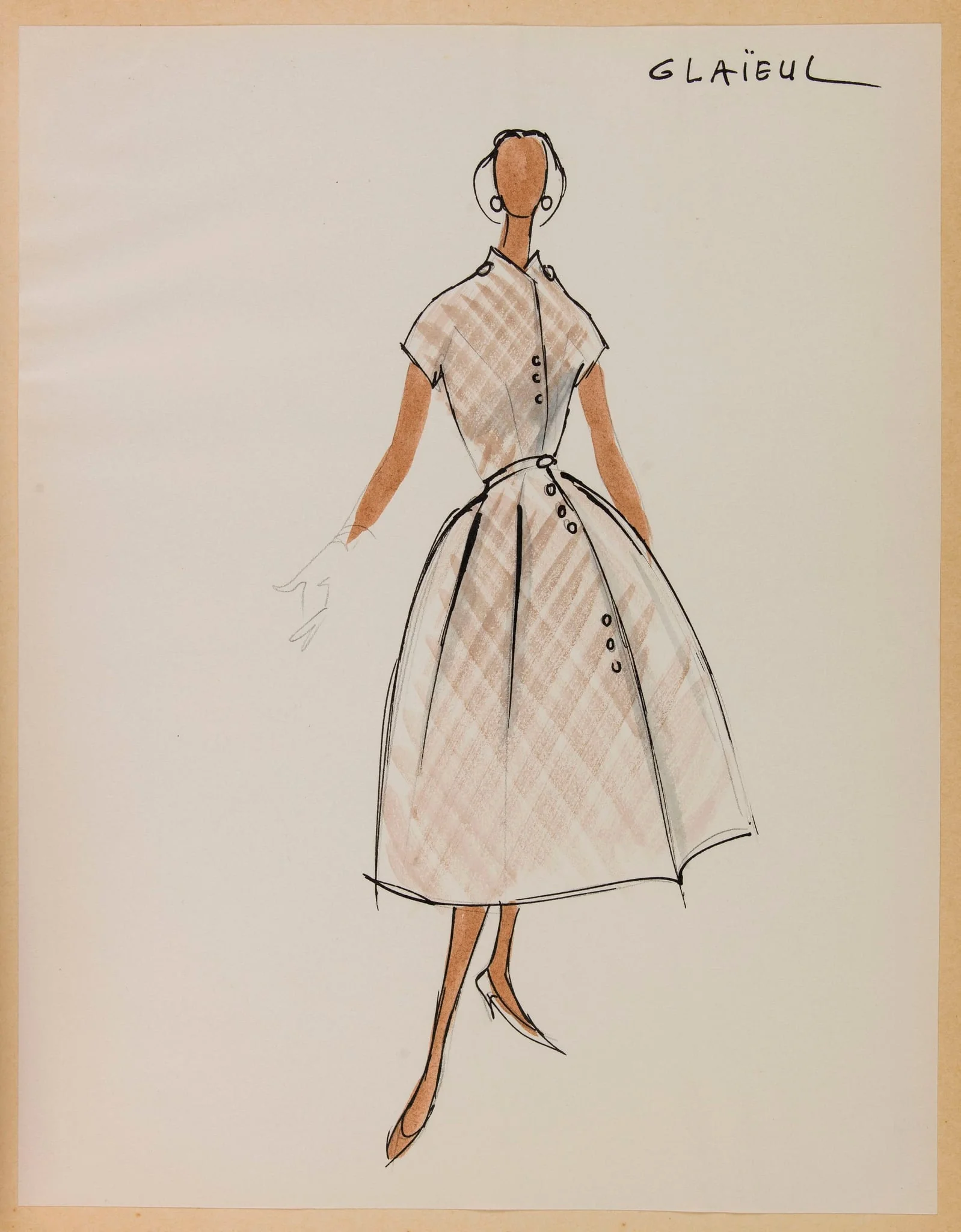 Glaïeul, by Carven, 1956