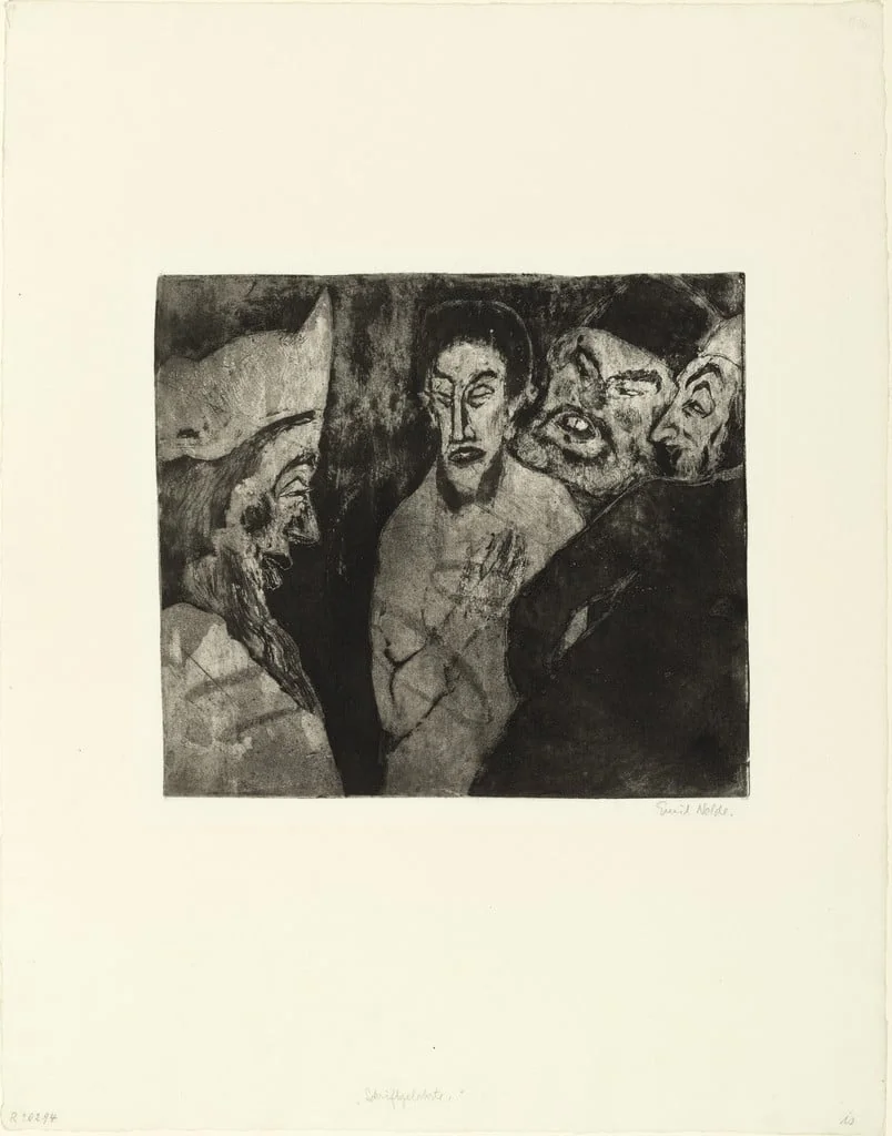 Untitled, by Emil Nolde, ink, 1911