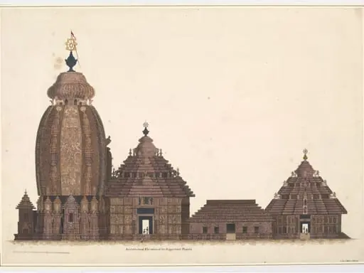 Elevation of the Jagannatha Temple