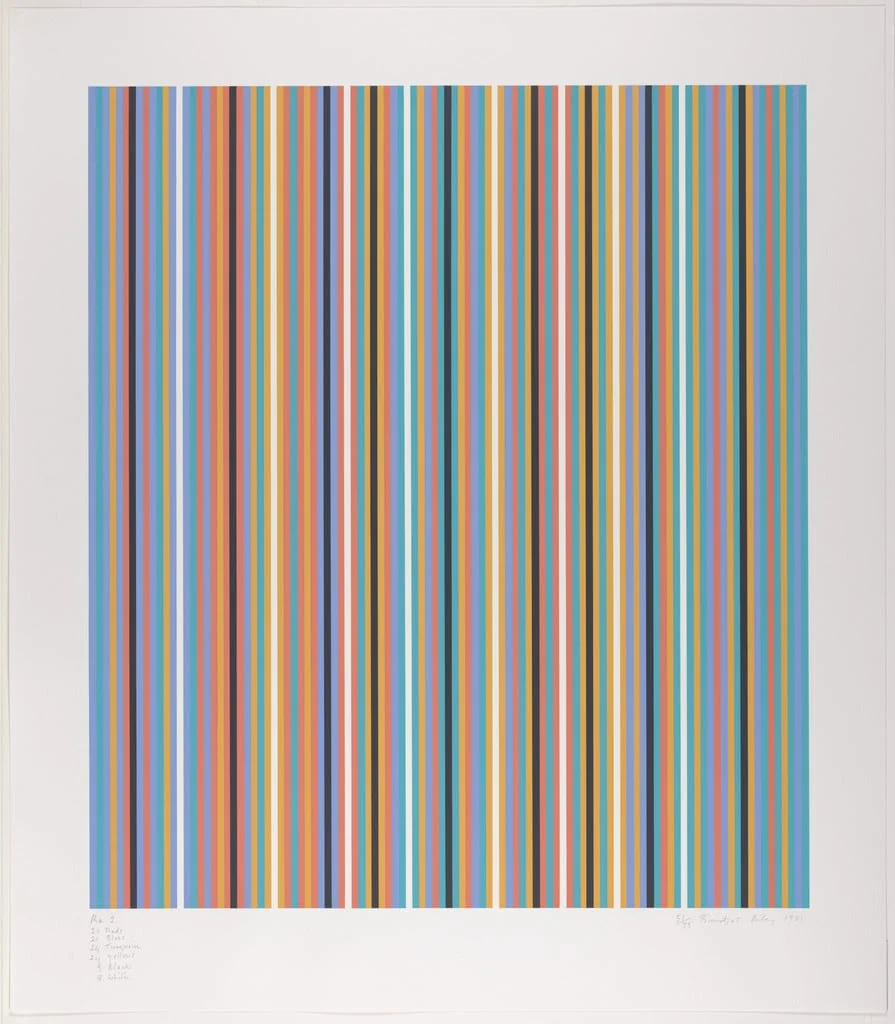 Untitled, by Bridget Riley, ink, 1981