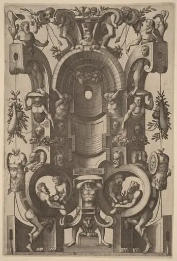 Niche in the Form of a Cartouche