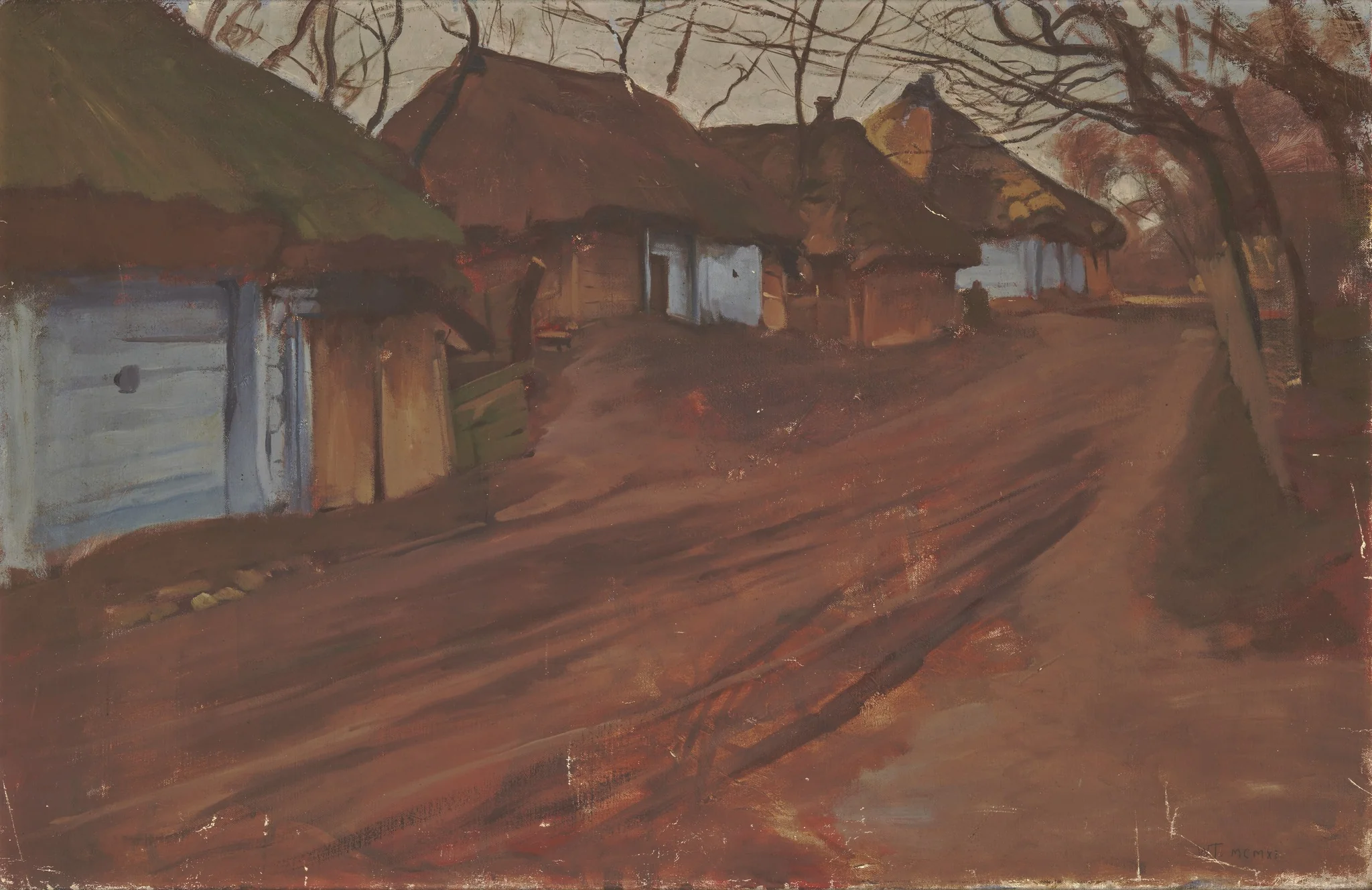 Road to the Village, by Włodzimierz Tetmajer, oil, 1911