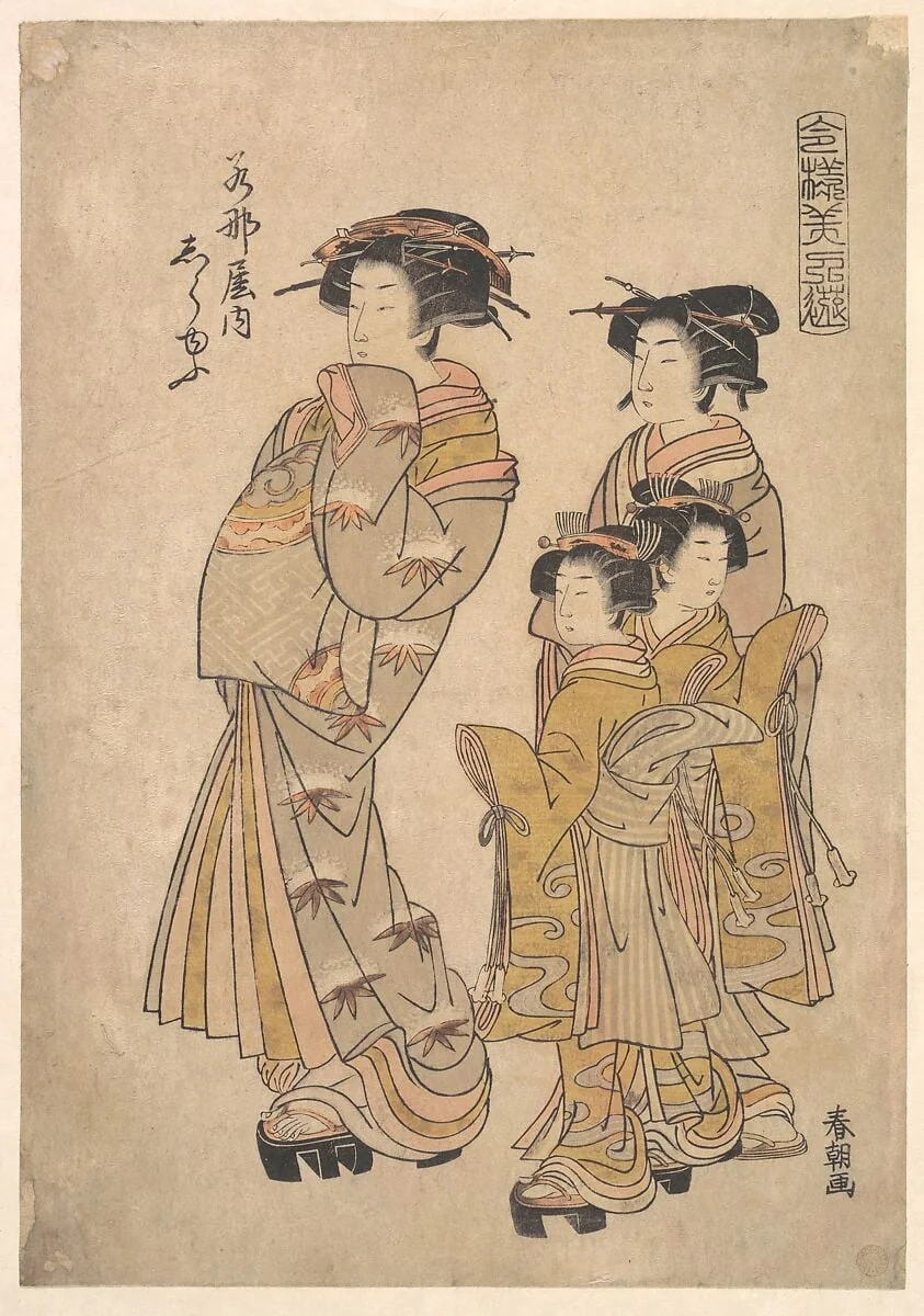 Untitled, by Katsukawa Shunchō, ink, 1778