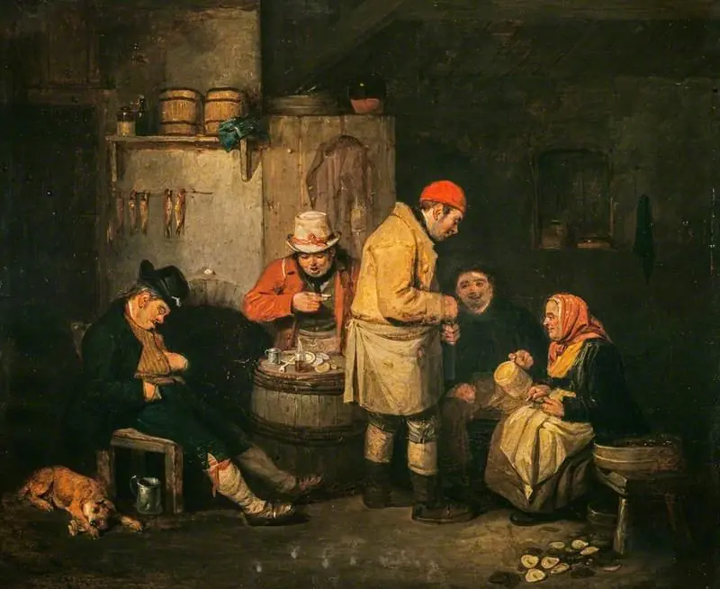 An Oyster-cellar in Leith