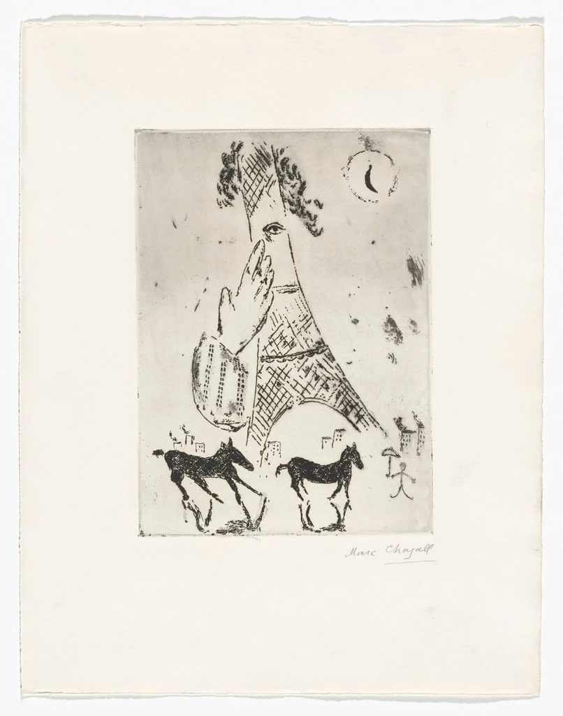 Untitled, by Marc Chagall, watercolor, 1942