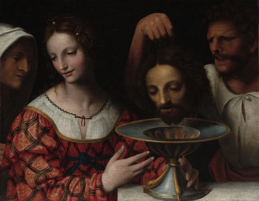 Salome with the Head of Saint John the Baptist, by Luini Bernardino, unspecified, 1504