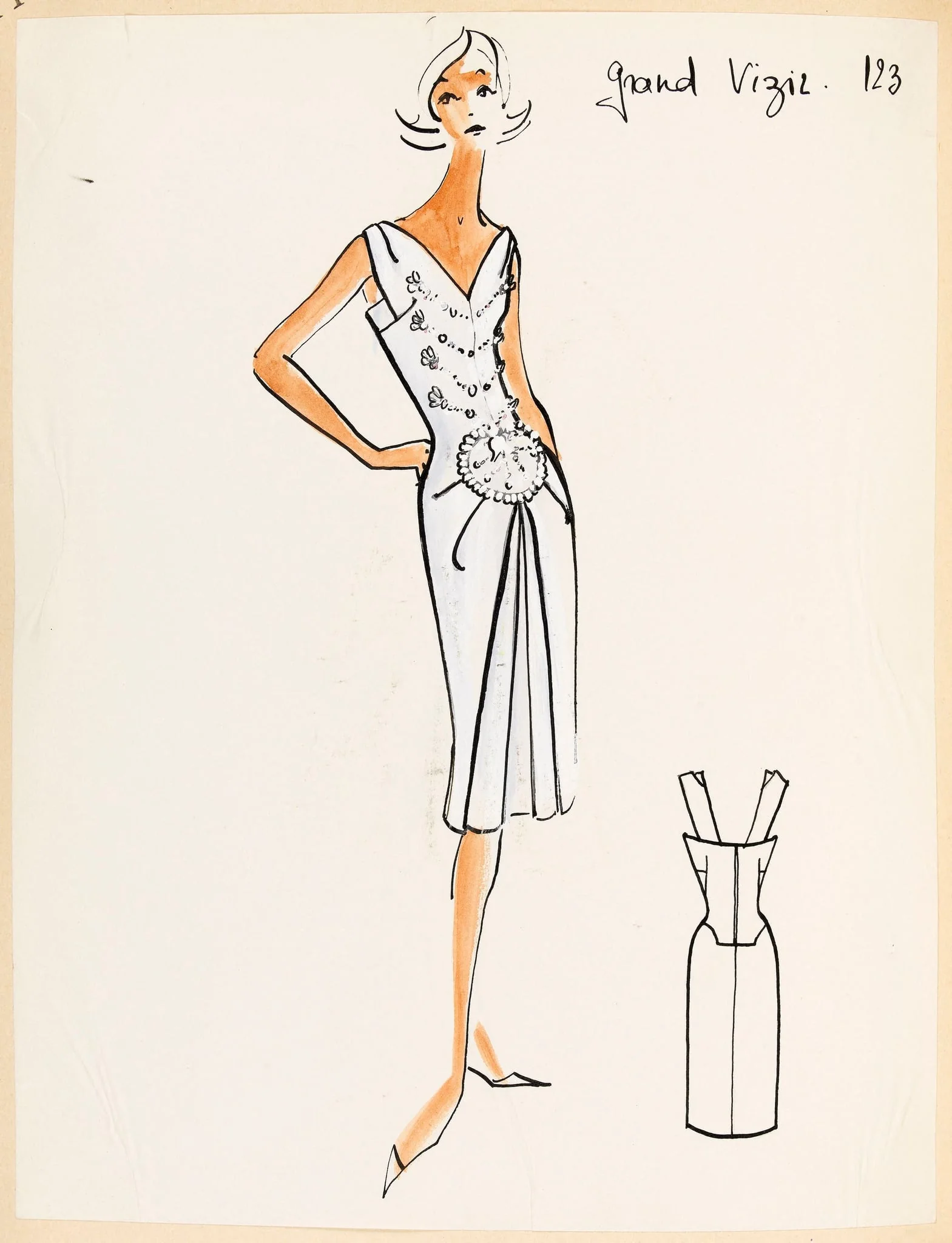 Grand vizir, by Carven, 1959