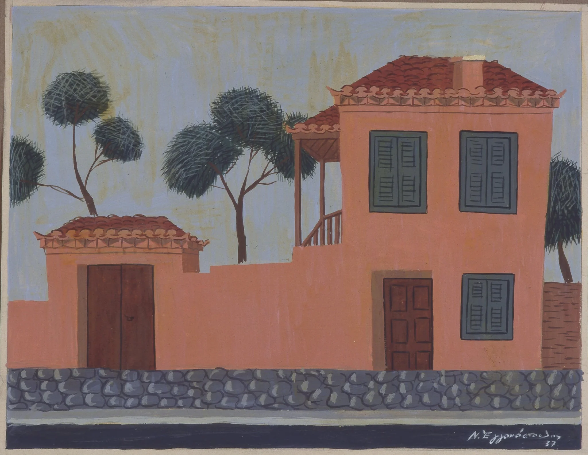 Σπίτι, Αθήνα (;), by Nikos Engonopoulos, unspecified, 1937