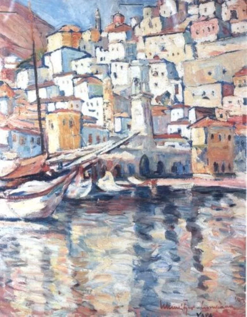 Port la Hydra, by Rudolf Schweitzer-Cumpăna, unspecified, 1929