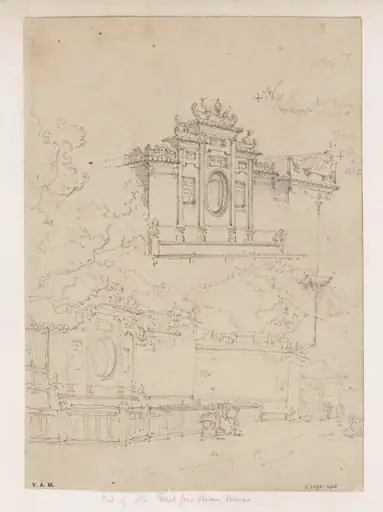 Drawings of the A-Ma temple, Macau