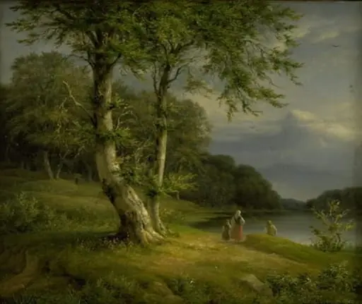 Wooded landscape near Lake Bagsværd