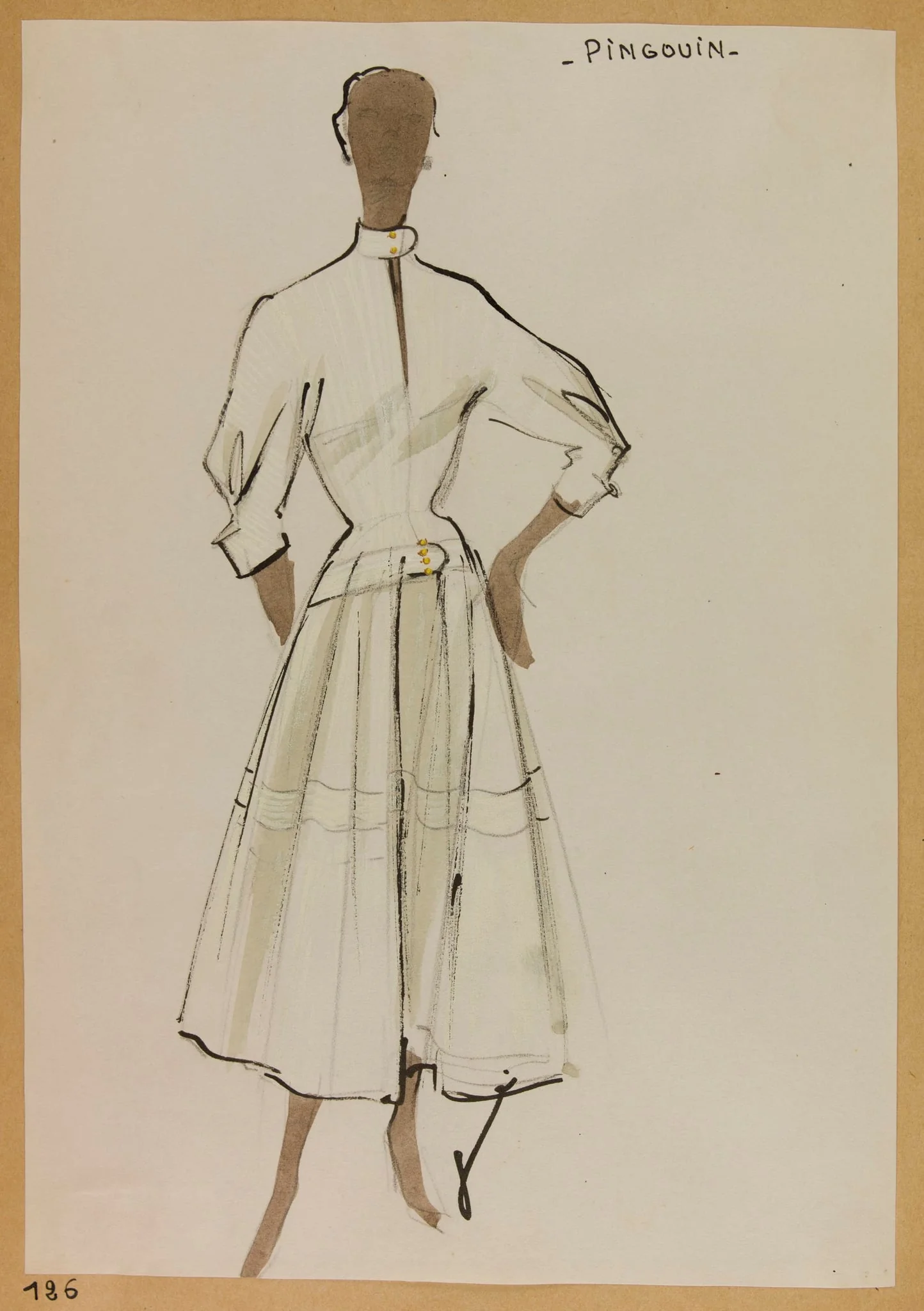Pingouin, by Carven, 1952