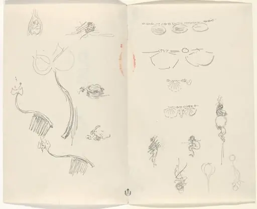 Studies for Jewelry Designs [verso]