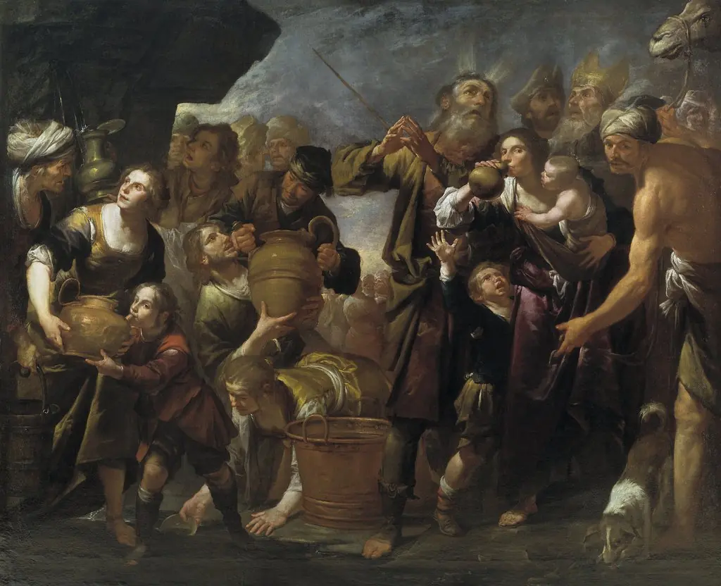 Moses striking the Water from the Rock