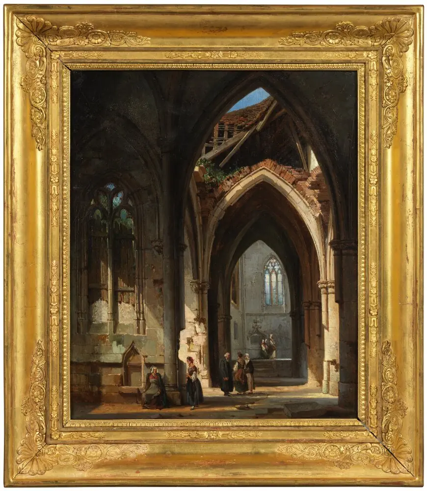 Interior from the Church Saint Thibault in Bourgogne