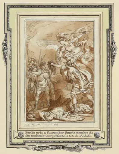 Perseus Turning Phinneas to Stone with the Head of Medusa