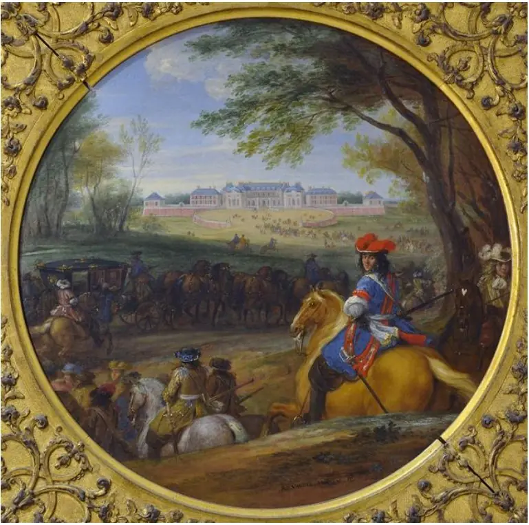View of the castle of Versailles