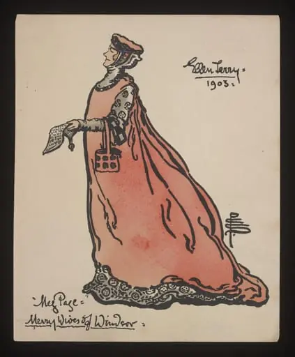 Print of Ellen Terry as Mistress Page