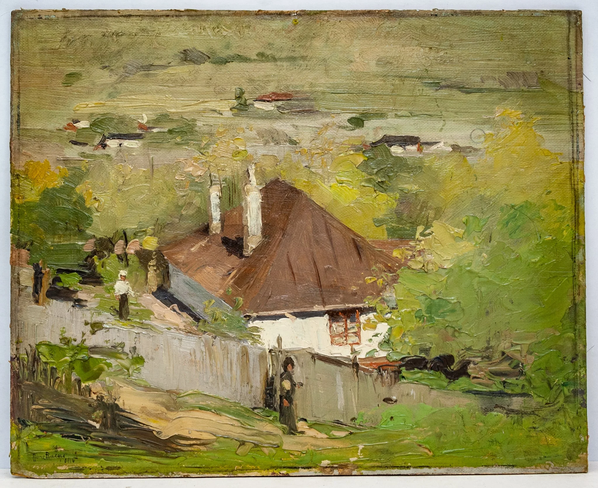 Peisaj cu casa lui Creangă