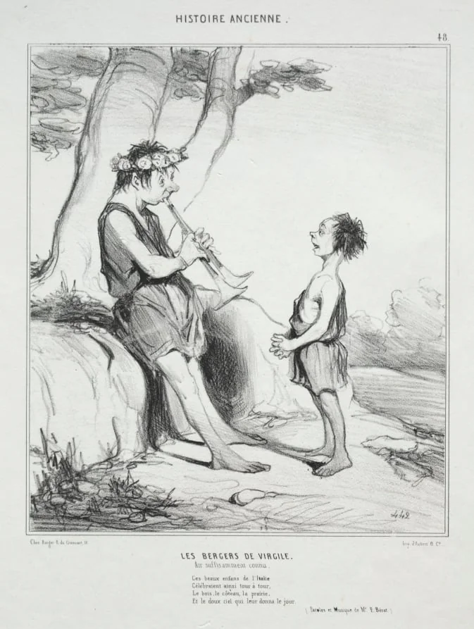 The Shepherds of Virgil, by Honoré Daumier, 1842