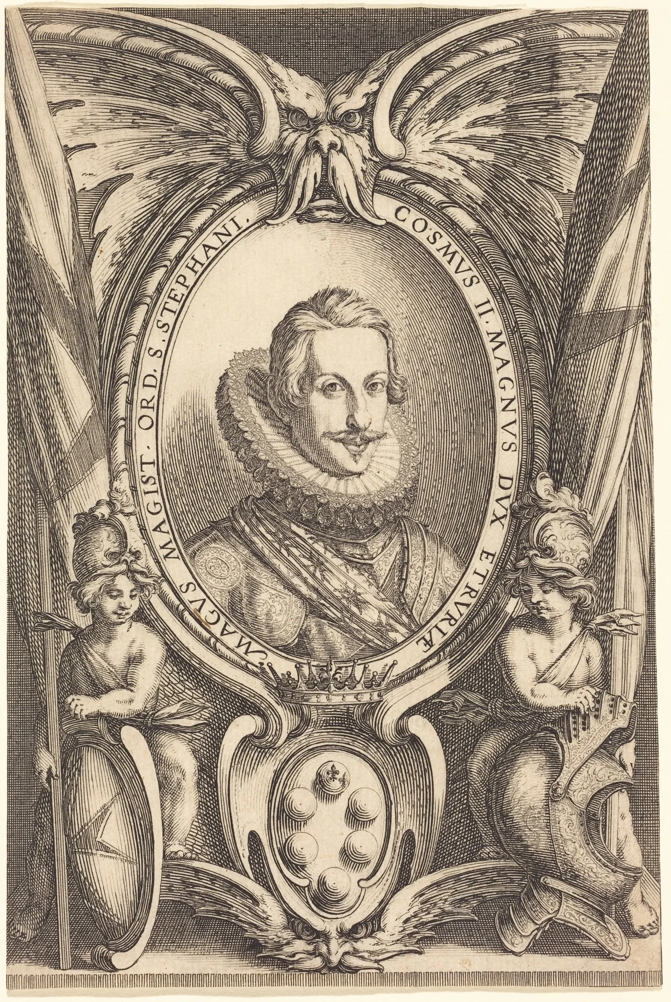 Cosimo II de' Medici, Grand Duke of Tuscany, by Jacques Callot, ink, 1621