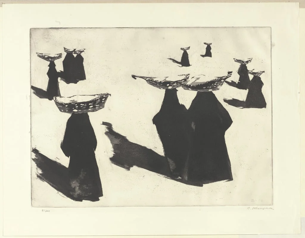 Untitled, by Riko Debenjak, ink, 1953