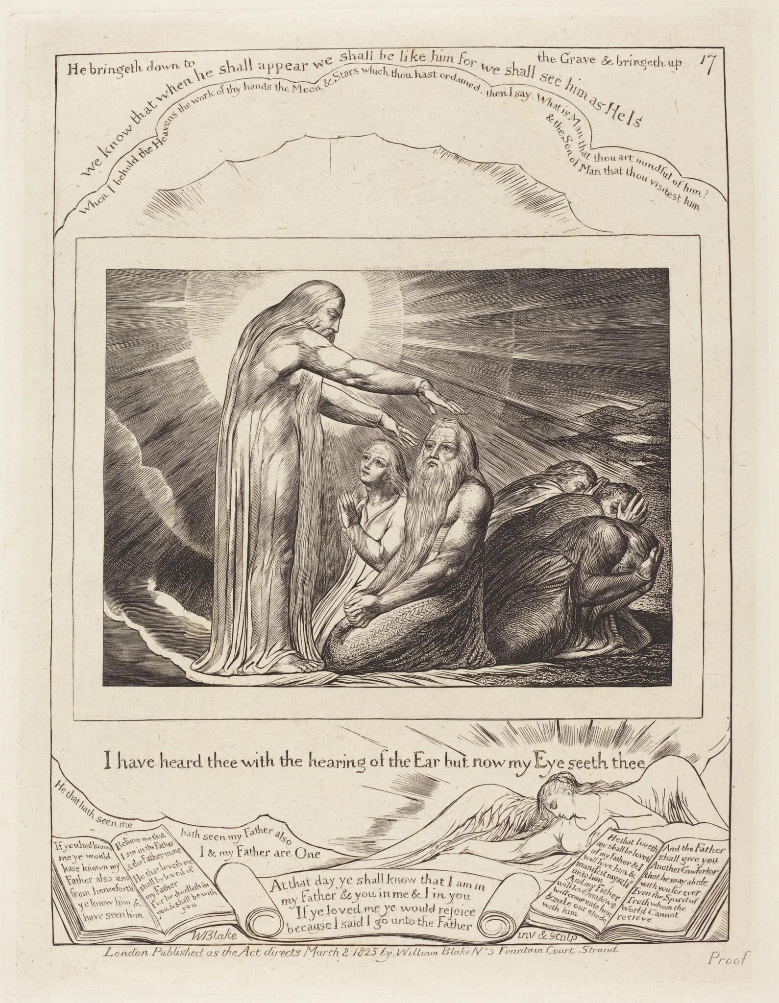 The Vision of God, by William Blake, ink, 1825